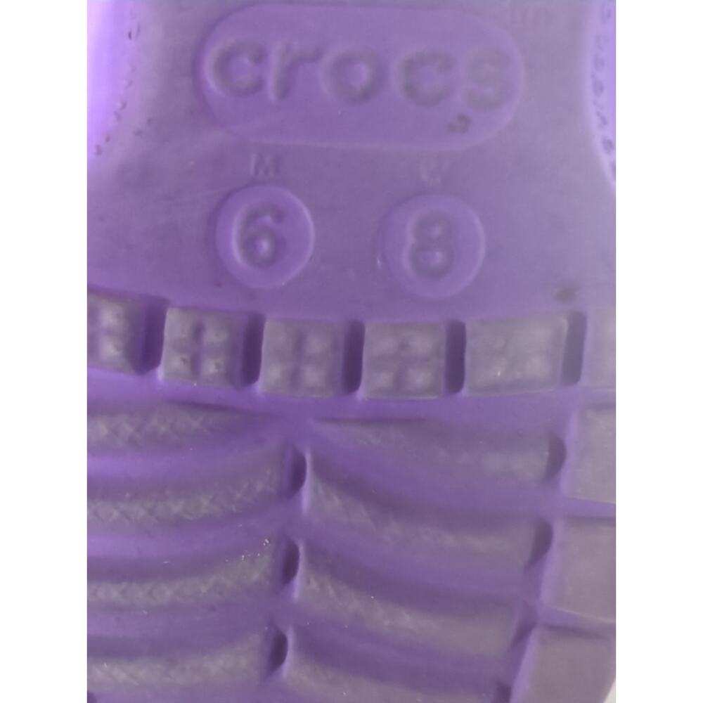 CROCS x LISA FRANK Limited Edition Purple Groovy Womens Size 8 - Picture 7 of 7